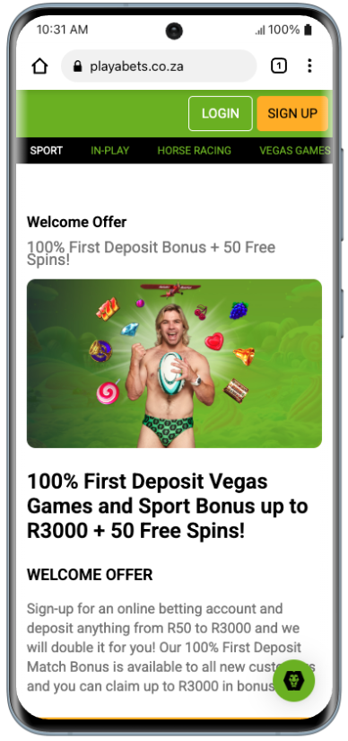 Playabets Welcome Bonus
