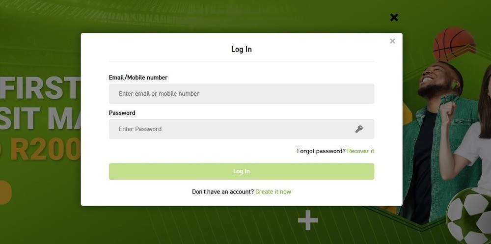 Playabets account login form 
