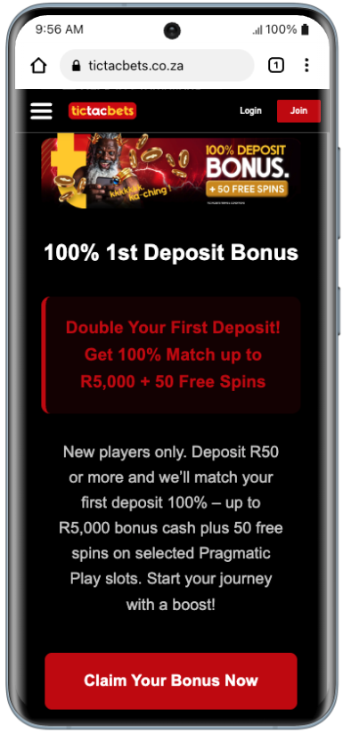 TicTacBets Welcome Bonus